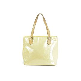 Louis Vuitton Houston Zip Monogram Vernis Tote Yellow-Beige 12LJ1019