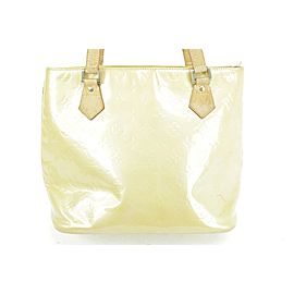 Louis Vuitton Houston Zip Tote 12lj1019 Yellow-beige Monogram Vernis Leather Shoulder Bag