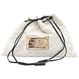 Louis Vuitton Cream White Vinyl Monogram Squishy Inventeur Hobo Bag 862406