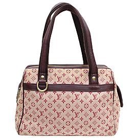 Louis Vuitton Josephine Bordeaux Monogram Mini Lin 868443 Burgundy Canvas Satchel