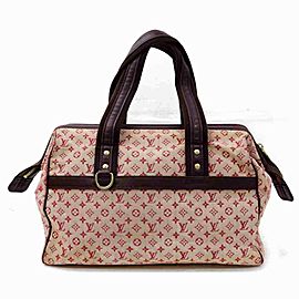 Louis Vuitton Monogram Mini Lin Bordeaux Josephine GM Boston Speedy 860295