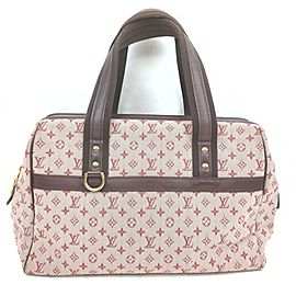 Louis Vuitton Bordeaux Monogram Mini Lin Josephine GM Boston Speedy Bag 862032