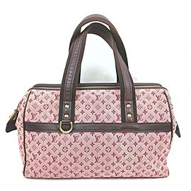 Louis Vuitton Bordeaux Monogram Mini Lin Josephine GM Boston Speedy Bag 862037