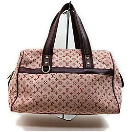 Louis Vuitton Bordeaux Monogram Mini Lin Josephine GM Large Speedy Boston 59LV713