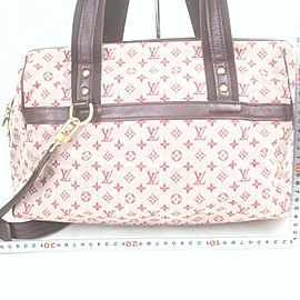 Louis Vuitton Bordeaux Monogram Mini Lin Josephine GM with Strap Speedy 14LV712