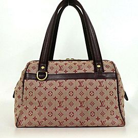 Louis Vuitton Bordeaux Josephine PM Monogram Mini Lin Boston Speedy 860113