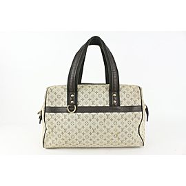 Louis Vuitton Olive Monogram Mini Lin Josephine GM Boston Speedy Bagg 928lv77