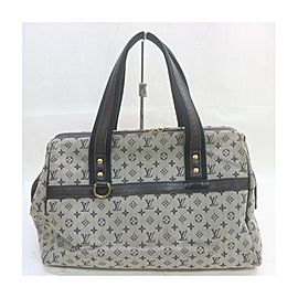 Louis Vuitton Navy Monogram Mini Lin Josephine GM Boston Bag 863324