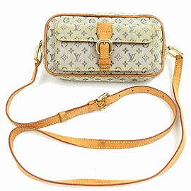 Louis Vuitton Khaki Olive Grey Monogram Mini Lin Juliette Crossbody Bag 859931