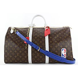 Louis Vuitton LVxNBA Monogram Basketball NBA Keepall Bandouliere 55 Duffle 58lvs126