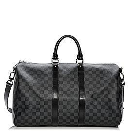 Louis Vuitton Damier Graphite Keepall Bandouliere 45 with Strap 861111