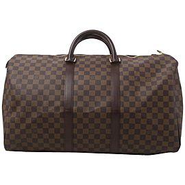 Louis Vuitton Damier Ebene Keepall 50 Duffle 861115