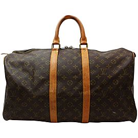 Louis Vuitton Monogram Keepall 50 Boston Duffle MM 859682