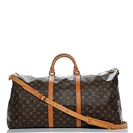 Louis Vuitton Monogram Keepall Bandouliere 60 Boston Duffle GM with strap 861463