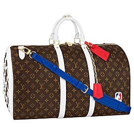 Louis Vuitton Runway LVxNBA Virgil NBA Keepall Bandouliere 55 Strap Duffle 862054