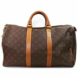 Louis Vuitton Ultra Rare French Co Monogram Keepall 45 Duffle 860815