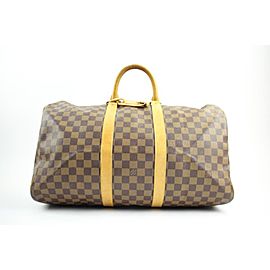 Louis Vuitton ( EXTREMELY RARE ) Centenaire Damier Ebene Keepall 50 107LVA129