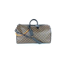 Louis Vuitton Runway Virgil Abloh ss19 Monogram Chain Bandouliere Keepall 50 3LZ0114