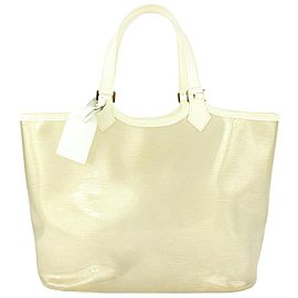 Louis Vuitton Clear White Epi Place Lagoon Bay Baia Beach Tote Bag 1015lv36