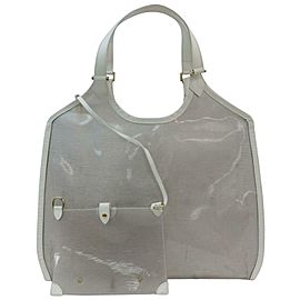 Louis Vuitton Lagoon Bay Plage Baia Coconut Epi with Pouch 871666 Clear Vinyl Tote