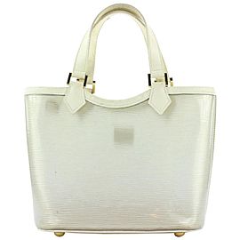 Louis Vuitton Mini White Epi Plage Clear Lagoon Bay Baia Tote bag 4LV1026