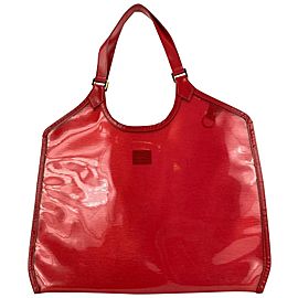 Louis Vuitton Clear Red Epi Plage Lagoon Bay Tote Bag 4LVL1127