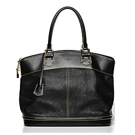 Louis Vuitton Black Suhali Leather Lockit GM Bag 862525