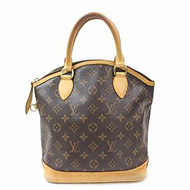 Louis Vuitton Lockit Monogram Pm 869972 Brown Coated Canvas Tote