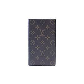 Louis Vuitton Monogram Long Bifold Check Wallet 226403