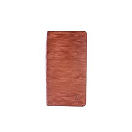 Louis Vuitton Brown Epi Long Bifold Wallet 9LR0618