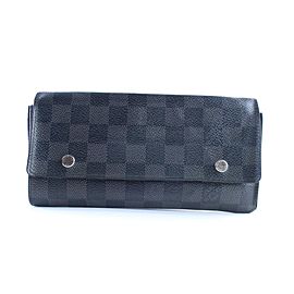 Louis Vuitton Damier Graphite Long Wallet 4LR859