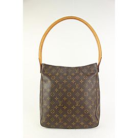 Louis Vuitton Monogram Looping GM Zip Hobo Bag 1028lv18