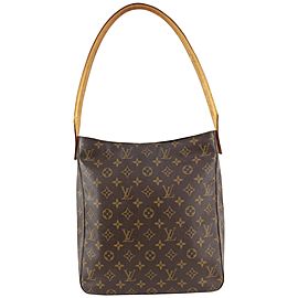 Louis Vuitton Discontinued Monogram Looping GM Zip Hobo 1130lv16