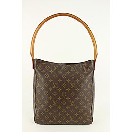 Louis Vuitton Monogram Looping GM Zip Hobo Shoulder bag 115lv14