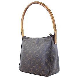 Louis Vuitton Looping Mm 223064 Brown Monogram Canvas Hobo Bag