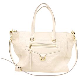 Louis Vuitton Lumineuse Ivory White Monogram Empreinte 2way 857709