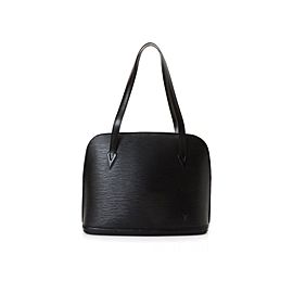 Louis Vuitton Black Epi Noir Lussac Zip Tote 8701839