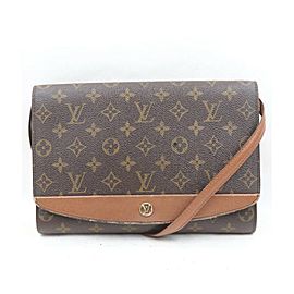 Louis Vuitton Monogram Bordeaux MM 2way Crossbody Flap Bag