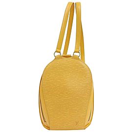 Louis Vuitton Yellow Epi Leather Mabillon Backpack