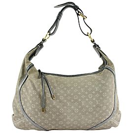 Louis Vuitton Platine Grey Monogram Mini Lin Idylle Manon MM Hobo Artsy Bag 8LV1105