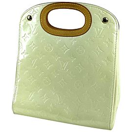 Louis Vuitton Maple Drive Monogram Vernis Perle 20lv610 Ivory Patent Leather Satchel