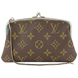 Louis Vuitton Monogram Kisslock Marais Pouch French Purse 914lv46