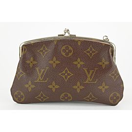 Louis Vuitton Ultra Rare Monogram Marais Kisslock Pouch French Twist Bag 1LVS616