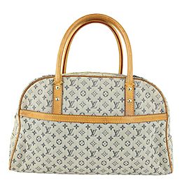 Louis Vuitton Navy x Grey Mini Lin Marie Boston Dome Bag 1013lv2