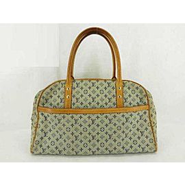 Louis Vuitton Marie Mini Lin Boston Blue Grey 233976