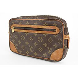 Louis Vuitton Monogram Pochette Marly Dragonne Clutch 26lvs1231