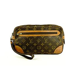 Louis Vuitton Marly Dragonne Monogram Pochette Clutch Bag 758lvs330