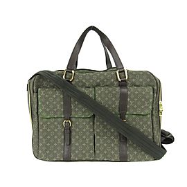 Louis Vuitton Khaki Mini Lin Claudine Messenger 2way Messenger 860589