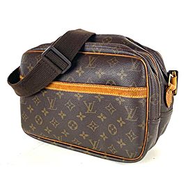 Louis Vuitton Messenger Reporter Monogram Pm 19la528 Brown Coated Canvas Cross Body Bag