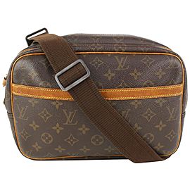 Louis Vuitton Monogram Reporter PM Crossbody Messenger Bag 99lv72